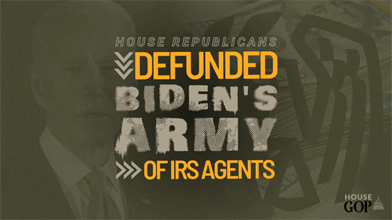 Defunding Biden’s 87,000 IRS Agents
