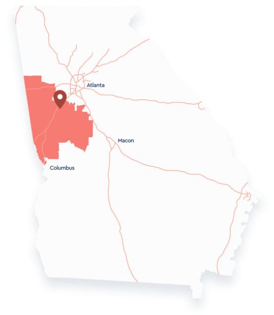 Map of the 3rd District of Georgia